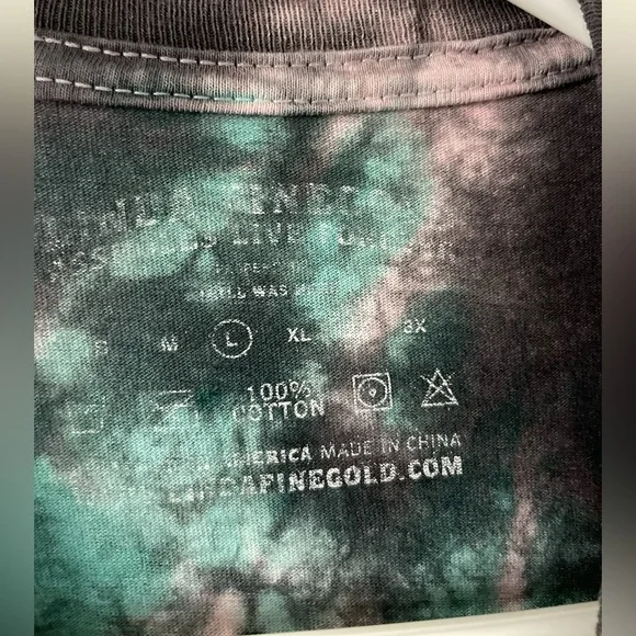 Assholes*s Live Forever Tie Dye SHIRT Mens L Fuc* Bit**s Get Puppies Skeleton - Picture 5 of 5